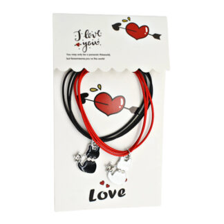 Браслет Парний I love you магнітний в асортименті *12