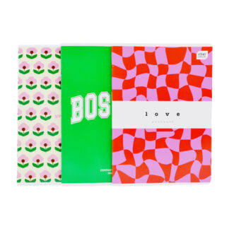 Блокнот, А5, 60 л., клітинка, євро-формат асорті