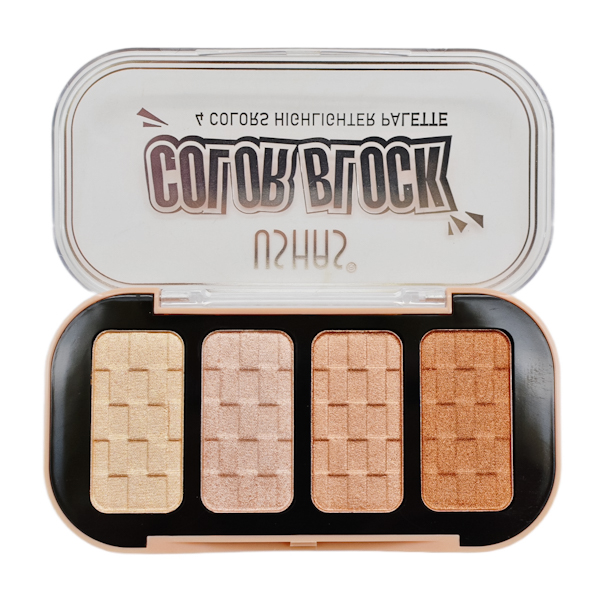 Тіні д/повік USHAS Color Block 4-кольори арт.ES4167А/В *24_