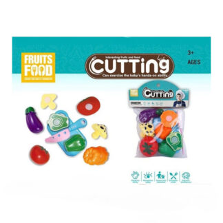 Овочі на липучках XY 825 5 фігурок, дошка, ніж, в пакеті