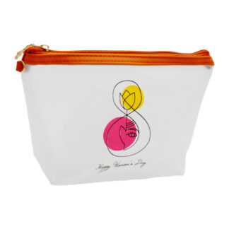 Косметичка жін. HeppyWomen'sDay прозора трапеція на замочку арт.12102-5 *12