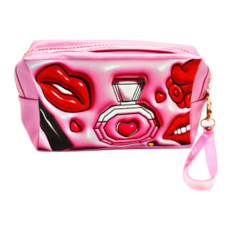 Косметичка жін. Екошкіра принт Парфуми на замочку арт.12102-7 *12