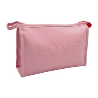 Косметичка жін. Екошкіра LOVE трапеція на замочку Мікс арт.12102-11 *12