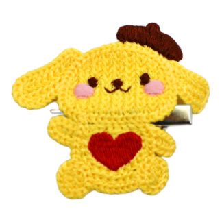 Заколка-прищіпка д/волосся 1шт в'язана тваринка Мікс