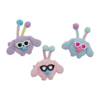 Заколка-прищіпка д/волосся 1шт Веселі Помпони Мікс_