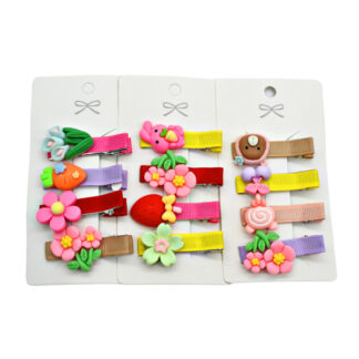 Заколка-прищіпка д/волосся Fashion Jewerly 1шт з декором Мікс_