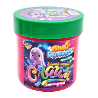 Слайм блискучий 32972  120г, з наповненням, середня банка