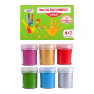 Фарби пальчикові 4+2 перл. кол., 240мл арт322076