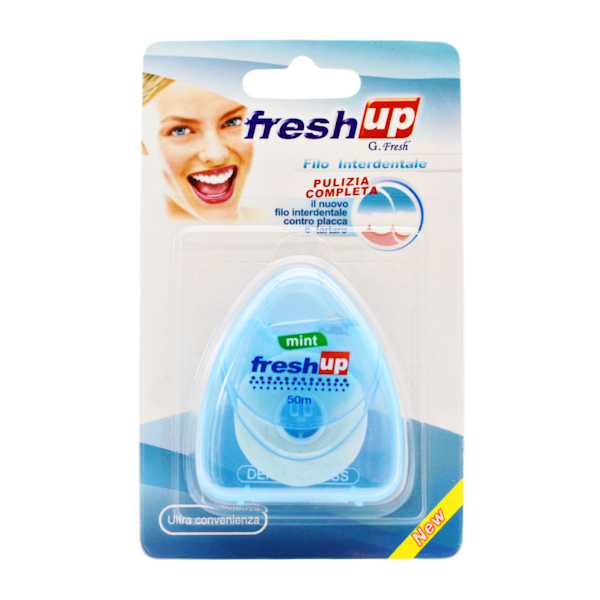 Зубна нитка FreshUp 1шт 50м Green/Blue