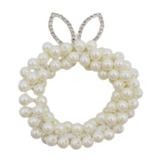 Резинка д/волосся 1шт Перлини з короною арт.3928-6