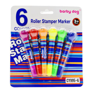 Фломастери 6кол. Barby Dog з роликовими штампами арт.CY995-6