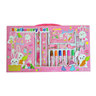 Канцелярській набір C 60755 4 види, 2 блокноти, олівці, лінійка, стиральна гумка, то