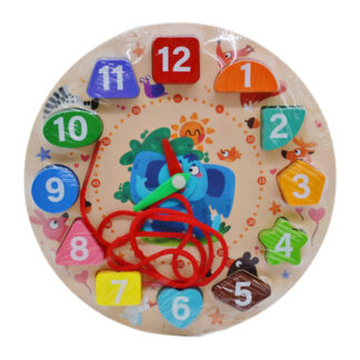 Дерев'яна іграшка Годинник С 67051 у коробці