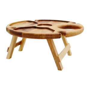 Менажниця дерев'яна столик для винна Д35см