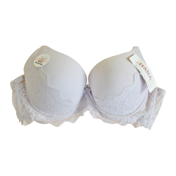 Бюст Hana гладкий +мереживо в асорт.чашка B арт.13176