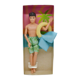 Лялька ST 55669-13  висота 30 см, круг для плавання, рушник, в коробці