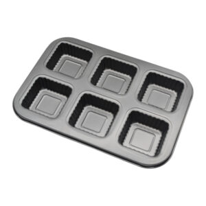 Форма-деко д/випічки кексів/мафінів 6шт Квадратна