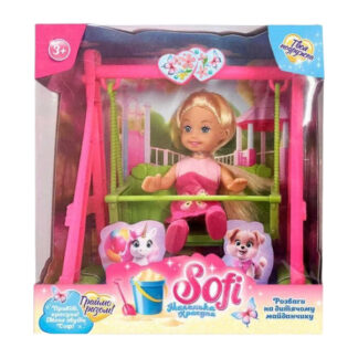 Лялька Sofi 85004  “На гойдалці”, висота ляльки 11 см, гойдалка, знімне взуття, в коробці