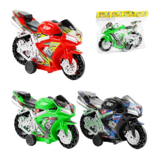 Мотоцикл 669-29 3 види, інерція, 17 см, в пакеті