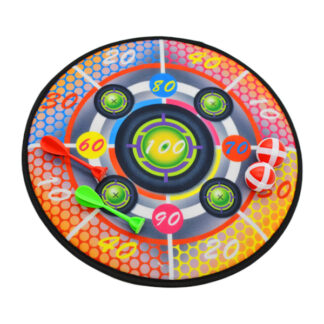 Дартс на липучках 999-5  односторонній, діаметр 35.5см, 2 дротики, 2 кульки, гачок