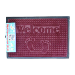 Килим придверний 38*58см гумовий рельєфний WELCOME Мікс_