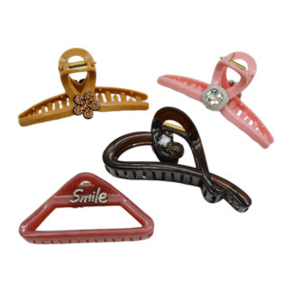 Краб д/волосся пластик 1шт 10-12см Кольоровий Каміння арт.JZ008/B155/169/188/ *12_