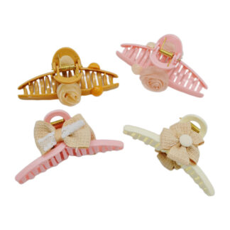 Краб д/волосся пластик 1шт 10-12см Квітка/Бант арт.A117/123/124/128/182 *12_