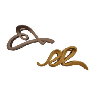 Краб д/волосся пластик 1шт 12-13см Мокко Мікс арт.JZ040/JZ041/JZ042 *12