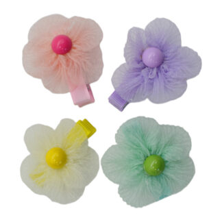 Заколка-прищіпка д/волосся 1шт дитяча Квітка арт.A058 *10_