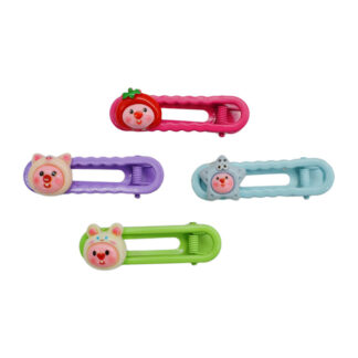 Заколка-прищіпка д/волосся 1шт дитяча Кольорова з декором арт.A079 *10_