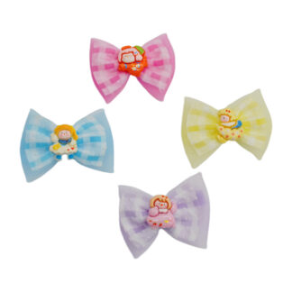 Заколка-прищіпка д/волосся 1шт дитяча Квітка/Бант Декор Мікс арт.A086/087 *10_