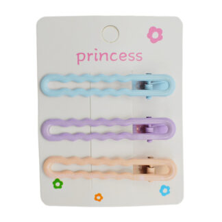 Заколка-прищіпка набір д/волосся Princess Кольорова JZ035 *20_