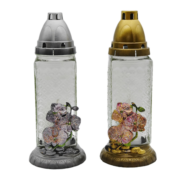 ЛАМПАДКА Т8 (h 28см скло Мікс колор)