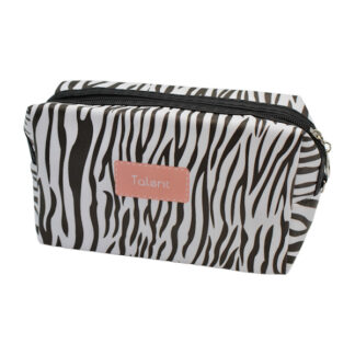 Косметичка жін. 18*7*10см Чорно-Білий Принт 1шт Мікс арт.247#-2 *12