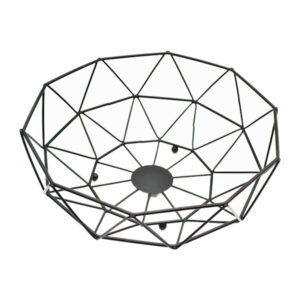 Фруктовниця металева каркасна 19см 1шт Чорна арт.A16-009C