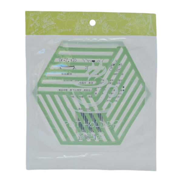 Підставка п/гаряче силіконова 1шт Шестикутна Кольорова Мікс арт.FP050222 *12