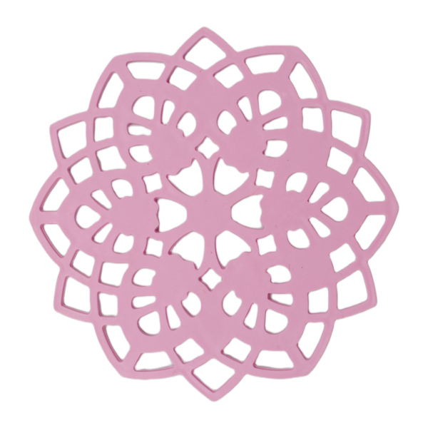 Підставка п/гаряче силіконова 1шт Квітка Кольорова Мікс арт.FP050223 *12