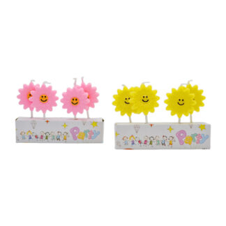 Набір свічок д/торта декор Ромашка 4шт