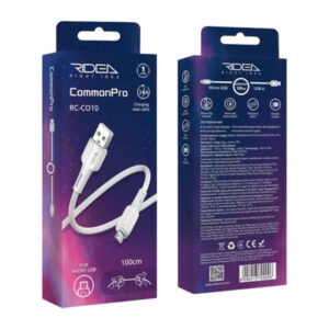 Кабель USB Ridea RC-CO10 CommonPro Micro 3A (Бiлий)