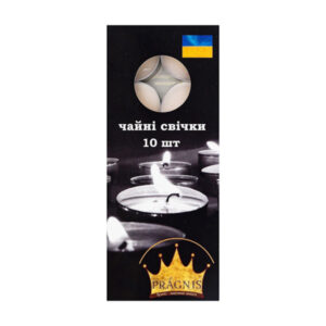 Набір свічок Pragnis чайні білі 10шт (TL10-00)