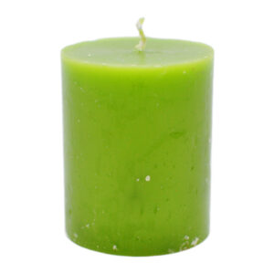 Свічка циліндр Pragnis Рустік темно-зелений kale 5*6см (C56-371)