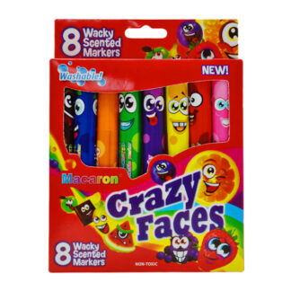 Фломастери 8кол. Macaron Grazy Faces ароматизовані арт.MCR-004