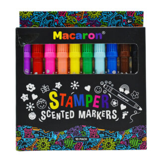 Фломастери 10кол. Macaron ароматизовані з печатками арт.MCR-1990-21