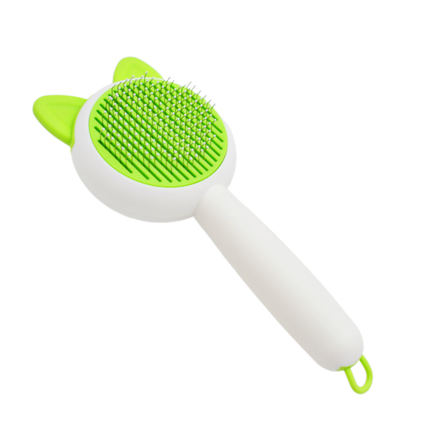 Щітка-пуходерка д/тварин Вушка з функйцією очищення шерсті 1шт арт.YBKR-01