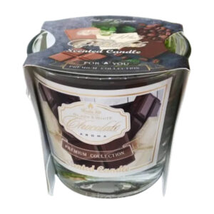 Свічка аром Пако-Іф Premium collection Чорний/Білий шоколад скло