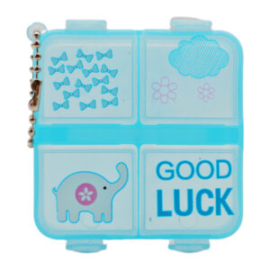 Органайзер д/таблеток на 4 кейси Квадрат Good Luck арт.401 *12