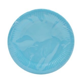 Тарілка святкова паперова Кольорова 23см 10шт Мікс