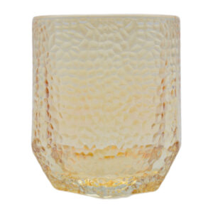 Стакан Скляний RED CHERRY 250мл Зернистий Набір 6шт Янтарний арт.LL8010