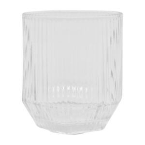 Стакан Скляний RED CHERRY 250мл Ребристий Набір 6шт Прозорий арт.LL8010