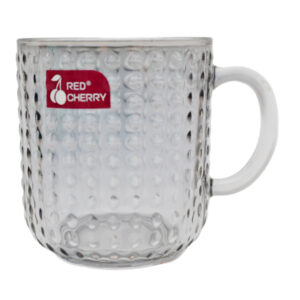 Чашка Скляна RED CHERRY 300мл 1шт Графіт арт.ZB12A-YH